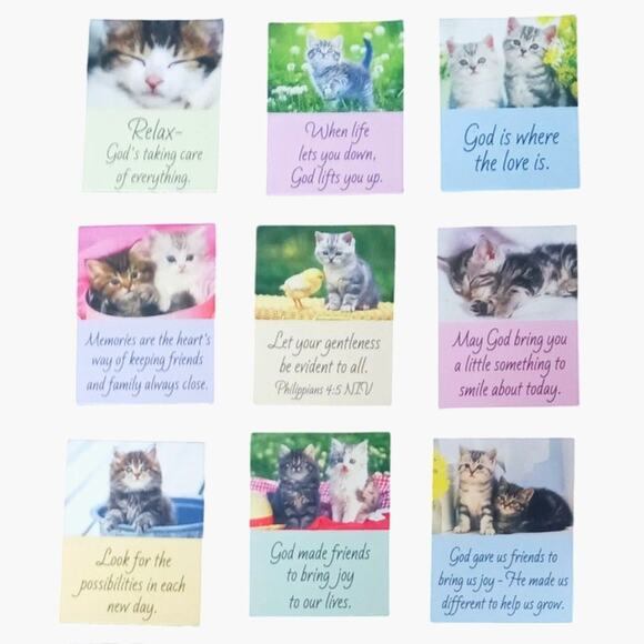 YOU CHOOSE-Cat Refrigerator Magnet Quotes Hope Faith Love Kindness Gods Promises - Picture 2 of 3